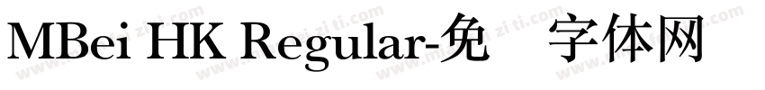 MBei HK Regular字体转换